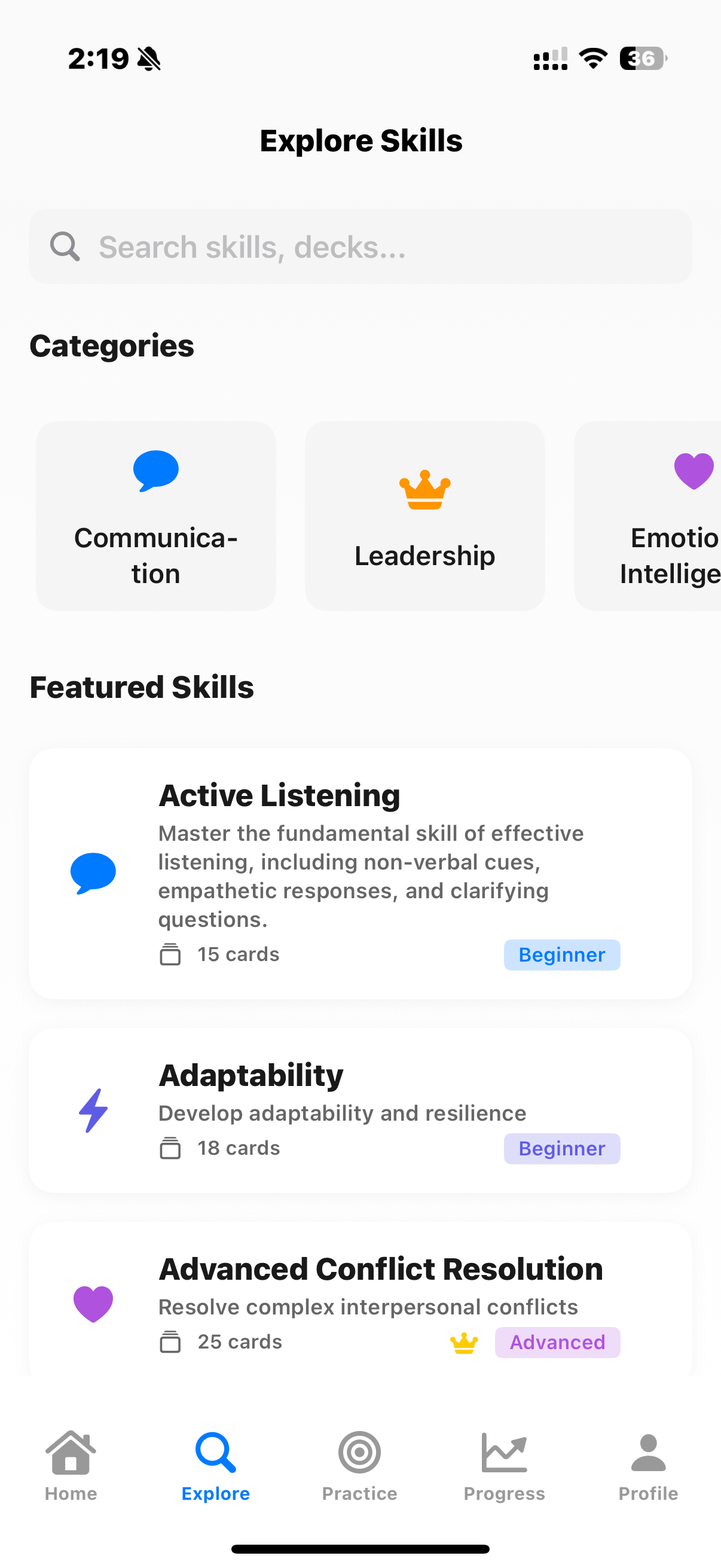 Explore Skills